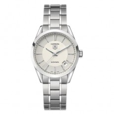 Tag Heuer WV2214.BA0790 Carrera 36mm Ladies Automatic Silver White Swiss ETA 7750