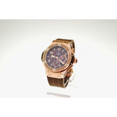 Swiss Hublot Big Bang replica Brown 44mm 18k King Gold Diamond Bezel20524