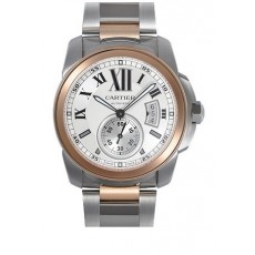  Cartier Callibre De Cartie W7100036 Mens Automatic White Swiss ETA 2824