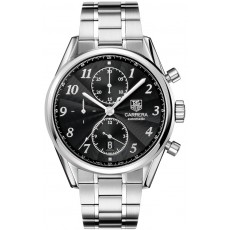 Tag Heuer CAS2110.BA0730 Carrera Mens Automatic Black Swiss ETA 2824