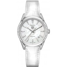 Tag Heuer WV2212.FC6302 Carrera Ladies 36mm Automatic White Swiss ETA 2824