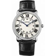 Cartier Ronde Louis WR000551 Ladies Automatic Silver Swiss ETA 2824