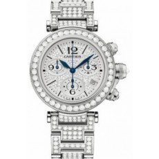 Cartier Pasha WJ130008 Ladies Quartz Silver Swiss ETA Quartz