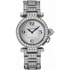 Cartier Pasha WJ1192LZ Ladies Quartz White Swiss ETA Quartz