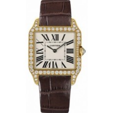 Cartier Santos Ladies WH100451 Quartz Silver Swiss ETA Quartz 