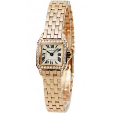 Cartier Santos WF9011Z8 Ladies Quartz Silver Swiss ETA Quartz 