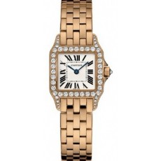 Cartier Santos WF9008Z8 Ladies Quartz Silver Swiss ETA Quartz 