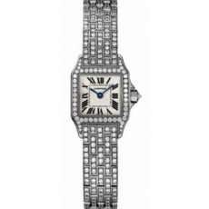 Cartier Santos WF9005YA Ladies Quartz Silver Swiss ETA Quartz 