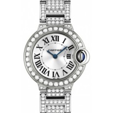 Cartier Ballon Bleu WE9003ZA 28.5mm Ladies Quatz Silver Swiss ETA Quatz