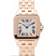 Cartier Santos W25073X9 Ladies Quartz White Swiss ETA Quartz 