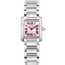 Cartier TANK W51028Q3 Ladies Quartz Pink MOP Swiss ETA Quartz