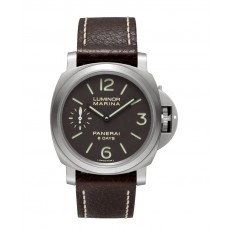 Panerai Luminor Marina 8 Days Titanio Mechanical Brown Dial Mens Watch PAM00564