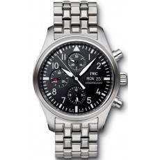 IWC Pilot's IW371704 Mens Automatic Black Swiss ETA 2824