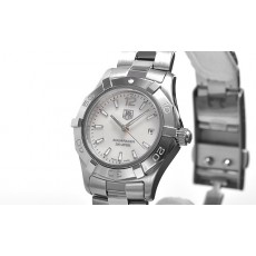 Tag Heuer WAF1414.BA0812 Aquaracer 27mm Ladies Automatic Silver White Swiss ETA 7750