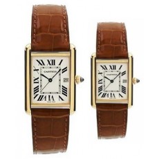 Cartier TANK W1529756、W1529856 Ladies Quartz White Swiss ETA Quartz