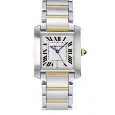 Cartier TANK W51005Q4 Mens Automatic Silver Swiss ETA 2824