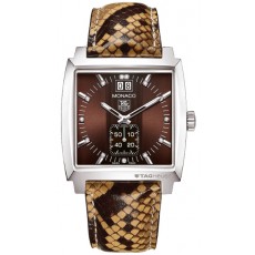 Tag Heuer WAW1315.FC6217 Monaco 37mm Ladies Automatic Deep Brown Swiss ETA 7750