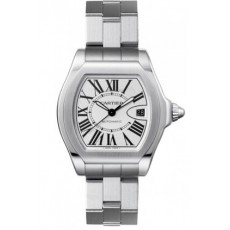  Cartier Roadster W6206017 Mens Automatic White Swiss ETA 2824