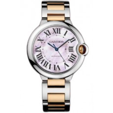 Cartier Ballon Bleu 36MM MOP Pink Dial Swiss Automatic Women Watch Midlinkl M16