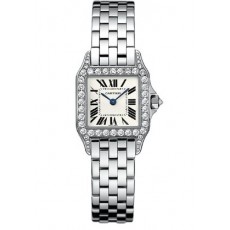 Cartier Santos WF9003Y8 Ladies Quartz Silver Swiss ETA Quartz 