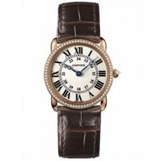 Cartier Ronde Louis WR000351 Ladies Quartz Silver Swiss ETA Quartz