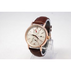 Replica Portofino 42mm IWC Swiss Chronograph Watch Brown Leather Band20875