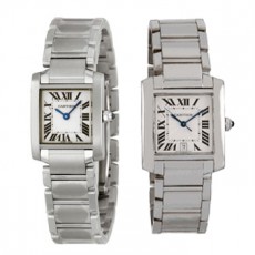 Cartier TANK W50011S3、W51008Q3 Couples Automatic Silver White Swiss ETA 2824