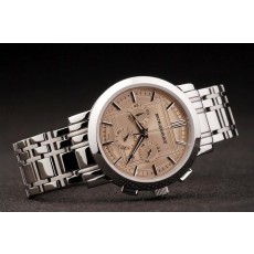 Replica  Replica Burberry Round Chrono Watch-bb15