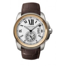  Cartier Callibre De Cartie W7100039 Mens Automatic White Swiss ETA 2824