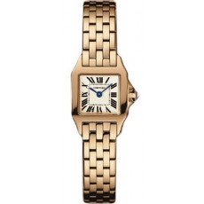 Cartier Santos W25077X9 Ladies Quartz White Swiss ETA Quartz 