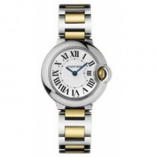 Cartier Ballon Bleu W69007Z3 28mm Mid-Size Quatz White Swiss ETA Quatz