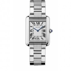 Cartier TANK SOLO W5200013 Ladies Quartz Silver White ETA Quartz