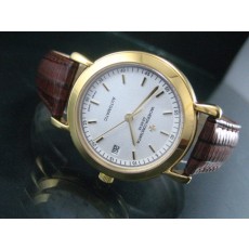 Vacheron Constantin Patrimony Swiss 2824 Automatic White Dial Stick Markers Gold