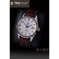 Tag Heuer Carrera Calibre 5 Golden Bezel Swiss Automatic Stick Marker 