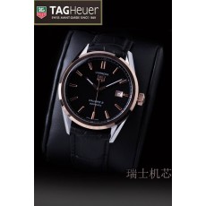 Tag Heuer Carrera Calibre 5 Golden Bezel Swiss Automatic Stick Marker 