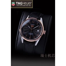 Tag Heuer Carrera Calibre 5 Golden Bezel Swiss Automatic Arabic Numerals 