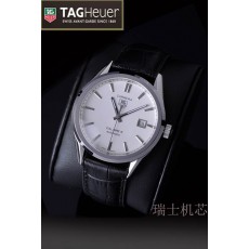 Tag Heuer Carrera Calibre 5 Silvery Bezel Swiss Automatic Stick Markers