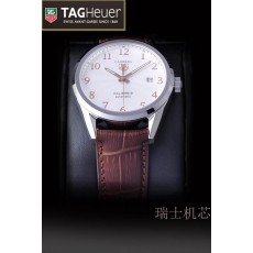 Tag Heuer Carrera Calibre 5 Silvery Bezel Swiss Automatic Arabic Numerals