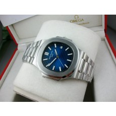 Patek Philippe Nautilus Swiss 2824 Automatic Blue Dial Stick Markers