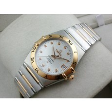 Omega Constellation Chronometer Swiss 2824 Ladies Automatic Rose Gold Roman Numeral Markers