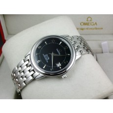 Omega De Ville Swiss 2824 Mens Automatic Black Dial Triangle Numeral Markers