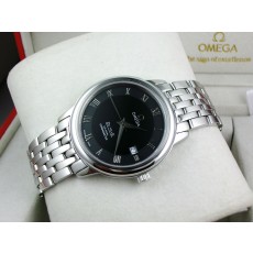 Omega De Ville Swiss 2824 Mens Automatic Black Dial Roman Markers