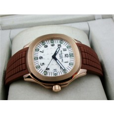 Patek Philippe Aquanaut Swiss 2824 Automatic White Dial Stick Numeral Markers Rose Gold
