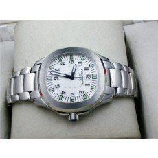 Patek Philippe Aquanaut Swiss 2824 Automatic White Dial Stainless Steel Strap