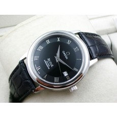 Omega De Ville Swiss 2824 Mens Automatic Black Dial Roman Markers