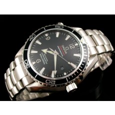 Omega Seamaster Swiss 2824 Mens Automatic Black Dial Stick Markers