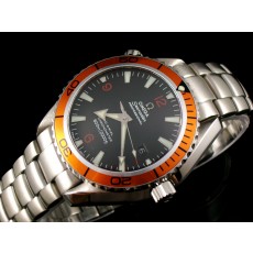 Omega Seamaster Swiss 2824 Mens Automatic Black Dial Stick Markers