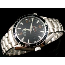 Omega Seamaster Swiss 2824 Mens Automatic Black Dial Stick Markers