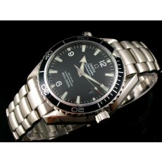 Omega Seamaster Swiss 2824 Mens Automatic Black Dial Stick Markers