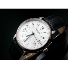 Cartier Ronde Solo Swiss 2824 Automatic Watch White Dial Black leather Strap